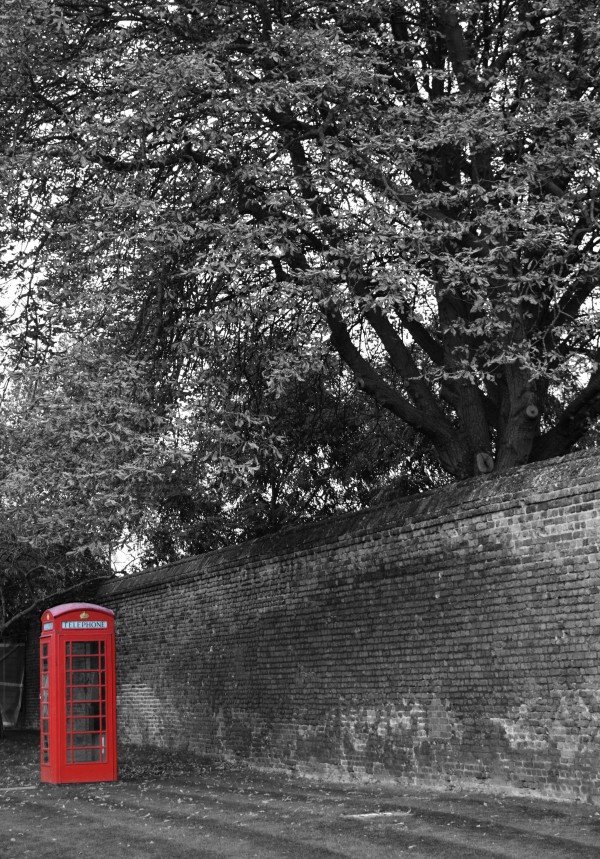 Telephone Box - black & white by JTPhoto